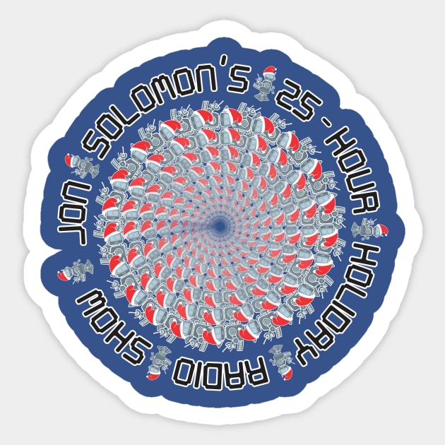 25-Hour Holiday Radio Show "all the robots" Sticker by jonsolomon